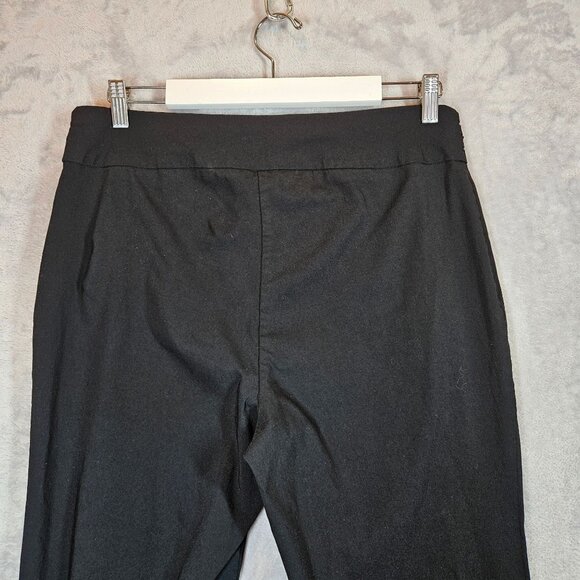 JM Collection Womens Black Stretch Slim Pants Size 1X With Gold Stud Details - Picture 9 of 12